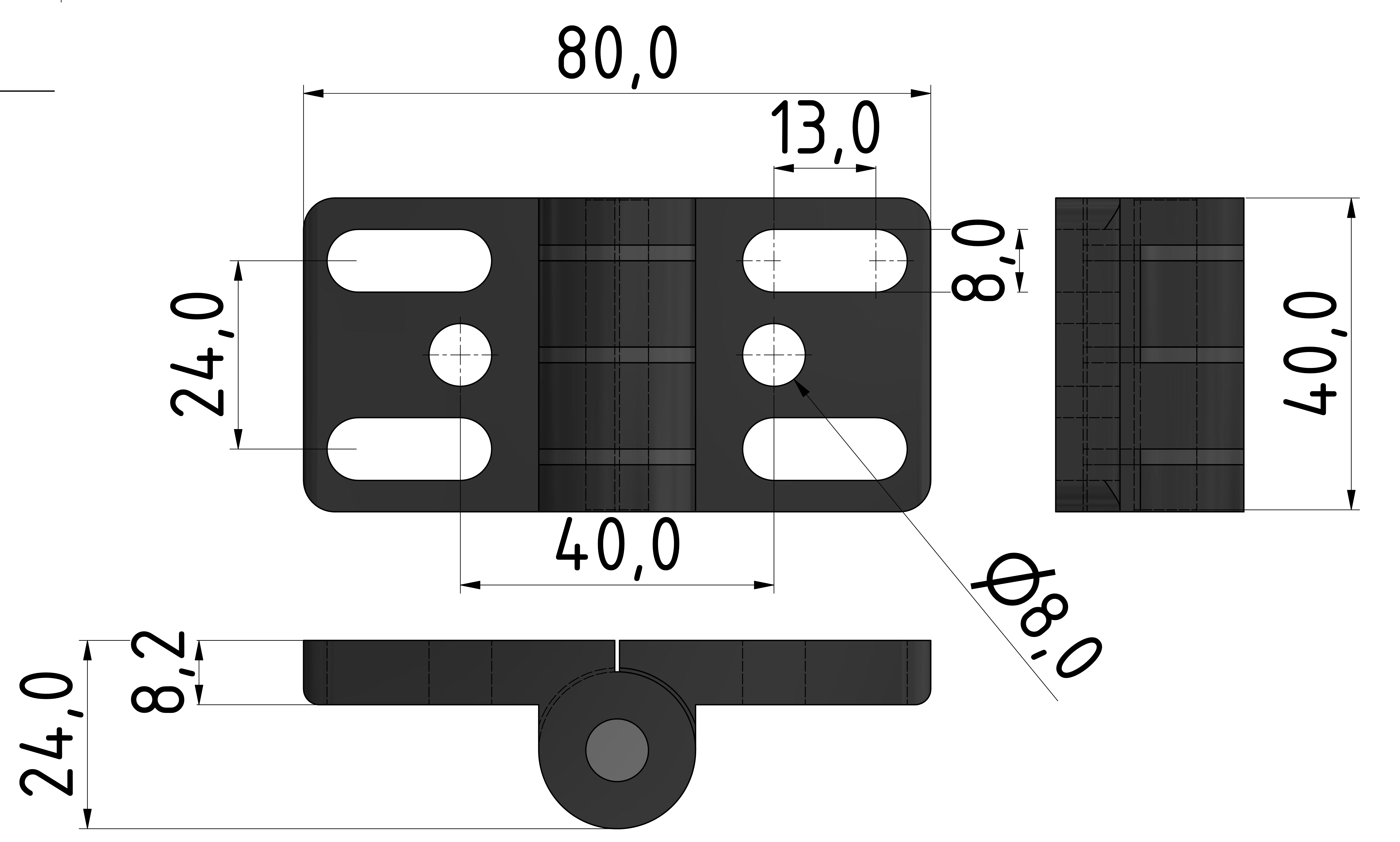 Hinge 40 Zn, black-8