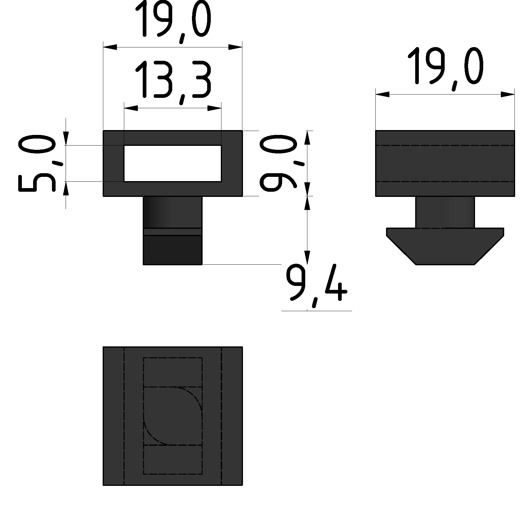 Cable Binding-Block 8, black