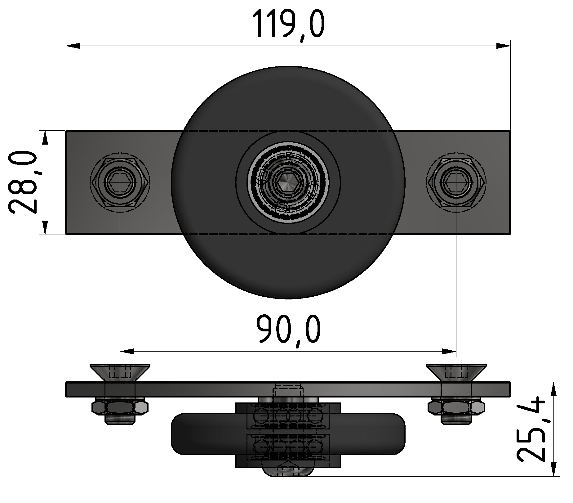 C-Rail, Bearing Set 8 K