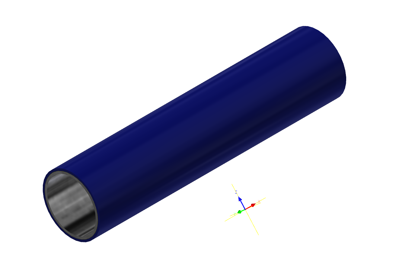 M-Rohr 1 mm dunkelblau