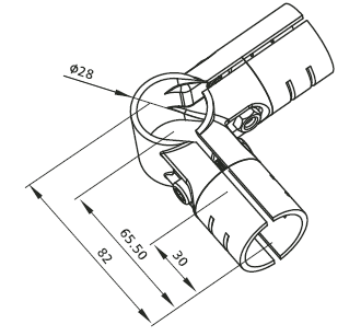 Basic connector set as corner form