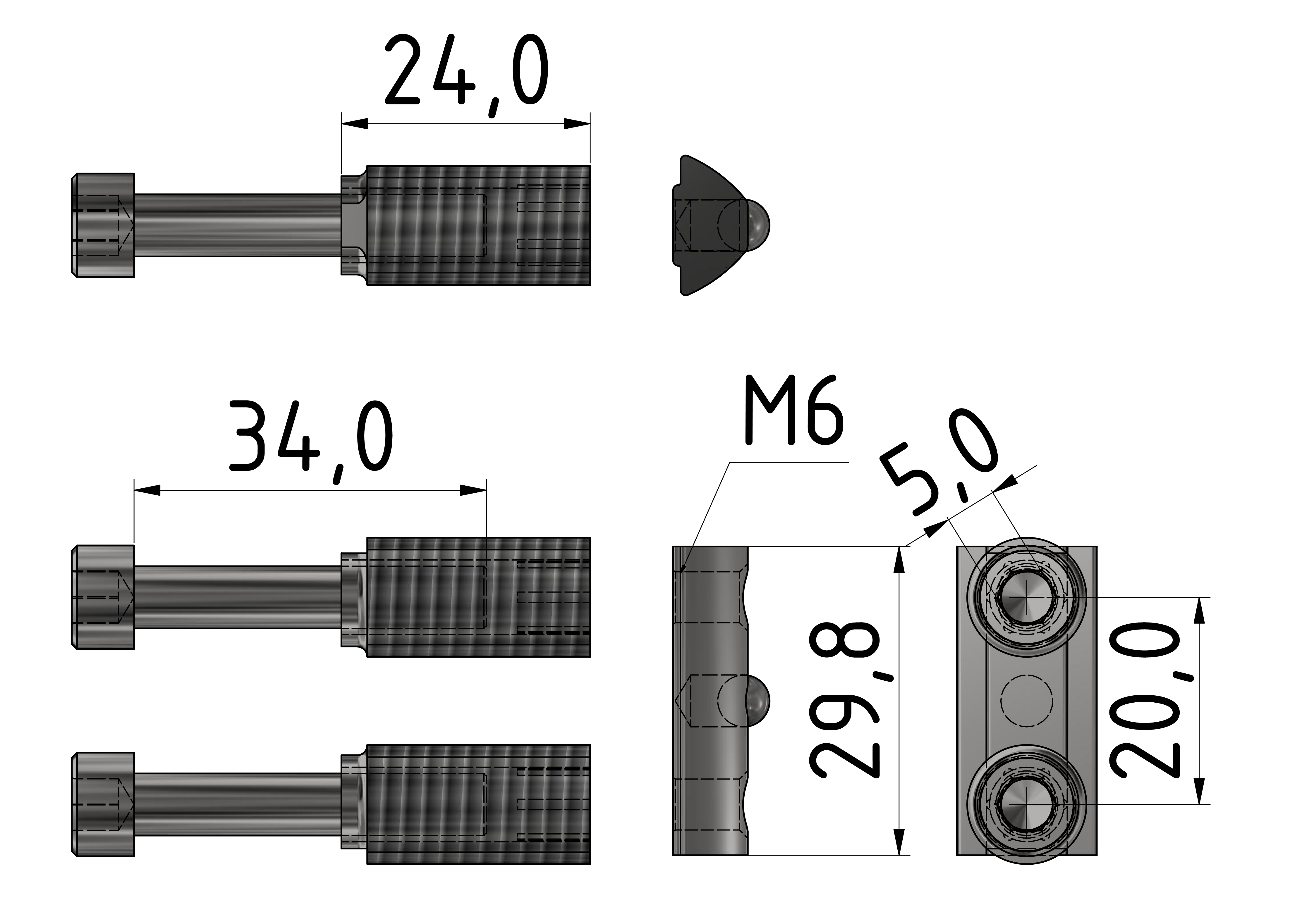 T-Matic Doppelverbindungssatz 30, verzinkt-8