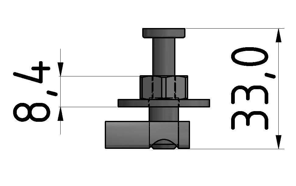 Klemmprofil- Aufhängung 8 E, vezinkt-8