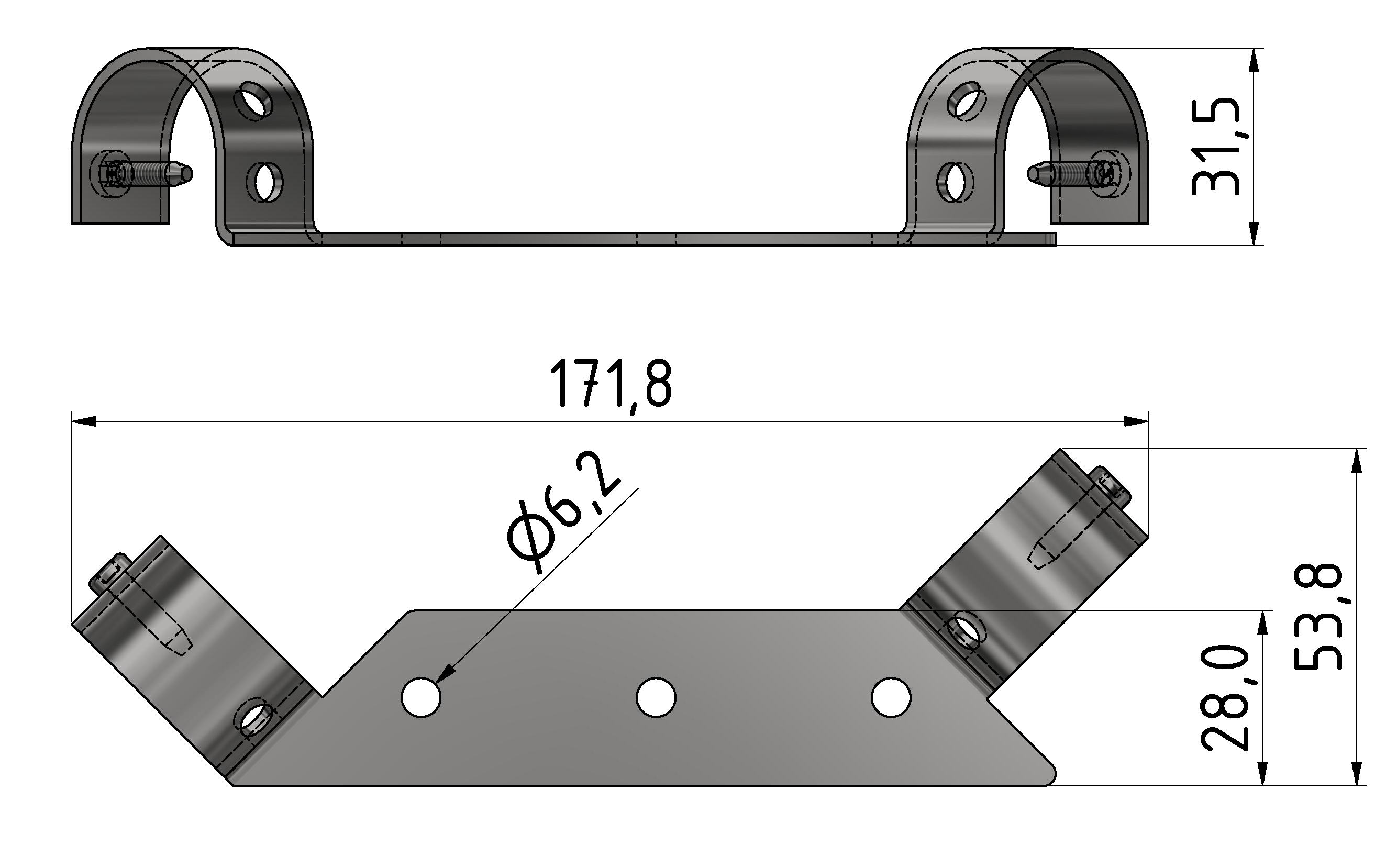 Table-Top Fastening Bracket D30