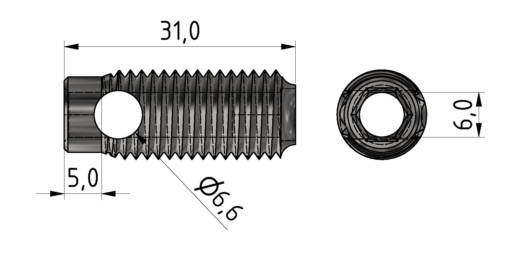 Automatik-Verbinder 8, verzinkt