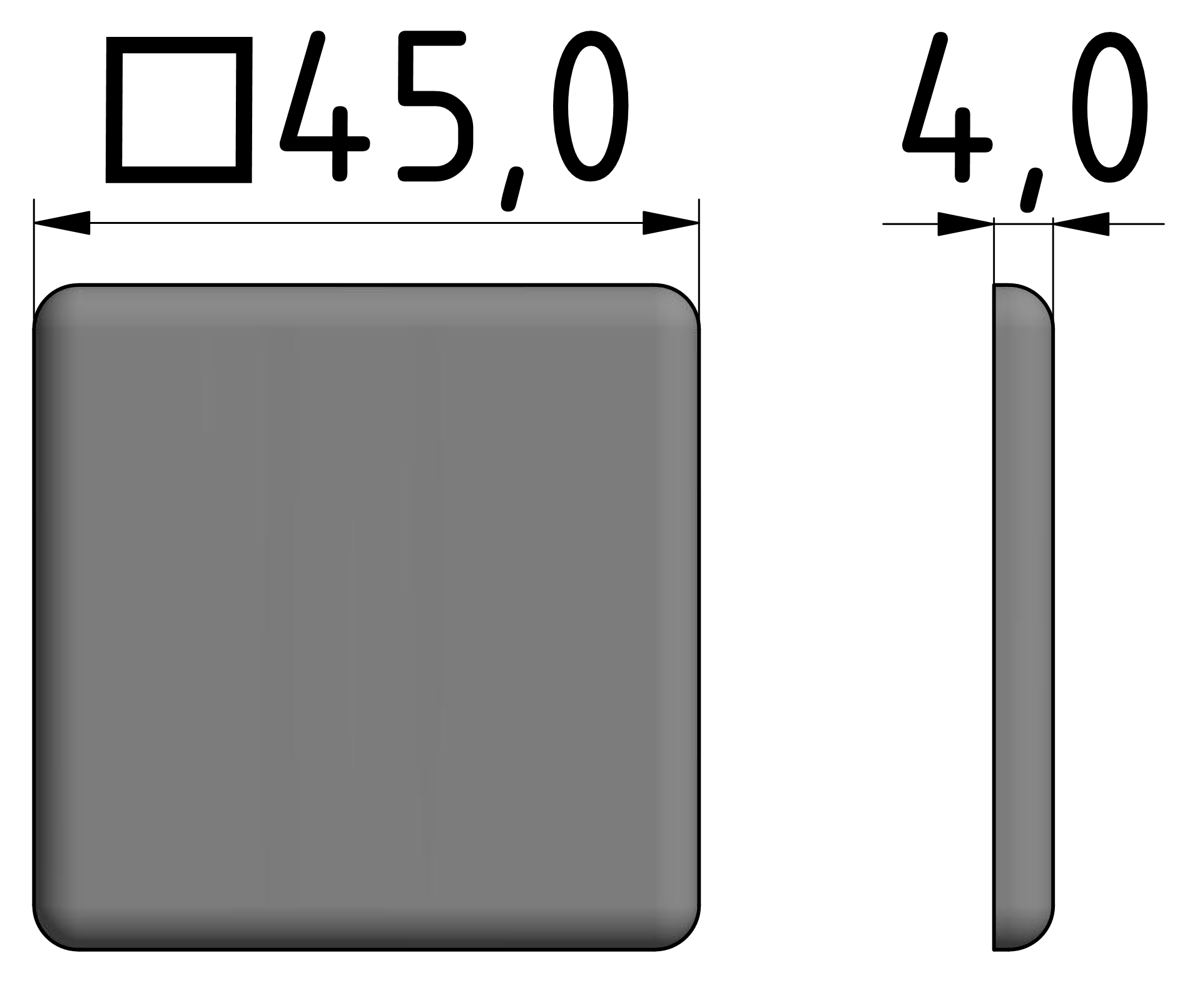 Cap 45x45-10