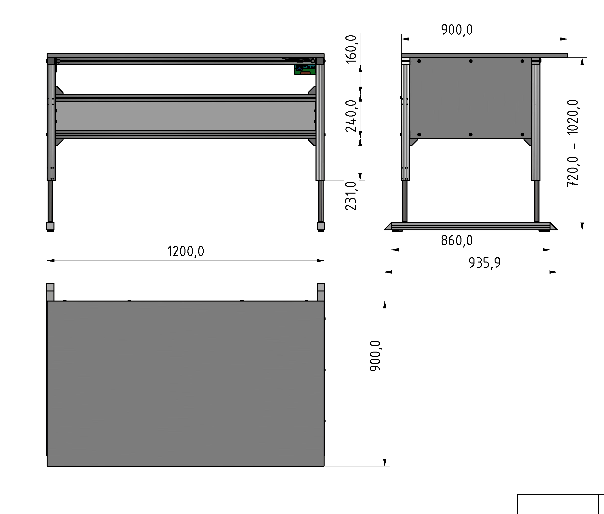 Basic Line ergo Worktable