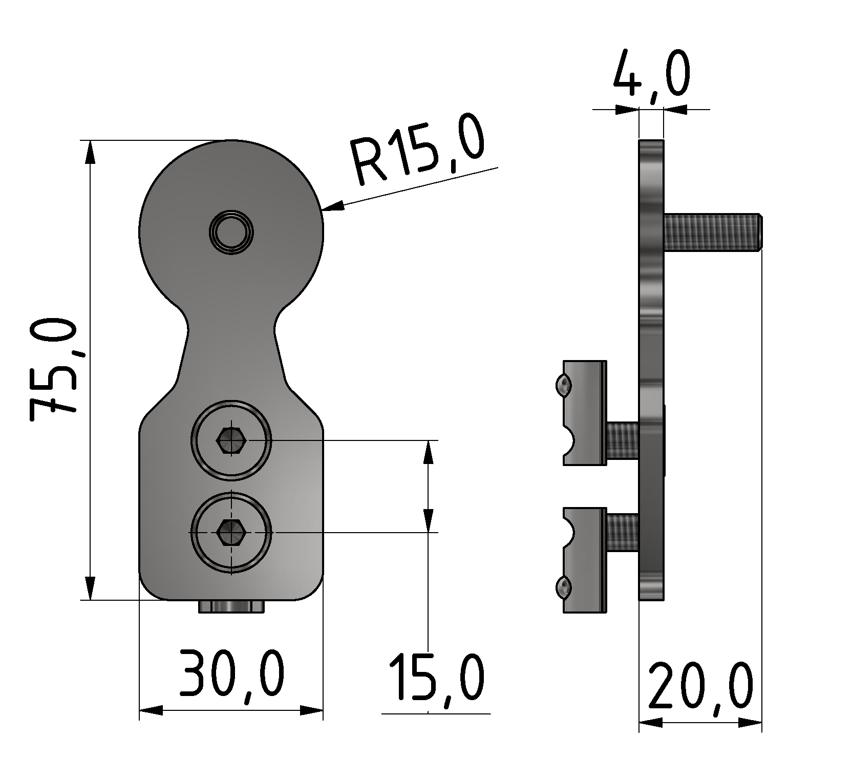 Rohrhalter 6 D30