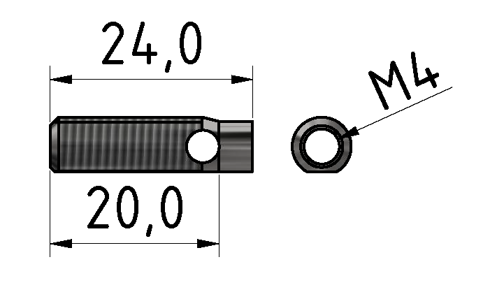 Automatik-Stoßverbinder-Gewindehülse 5, verzinkt