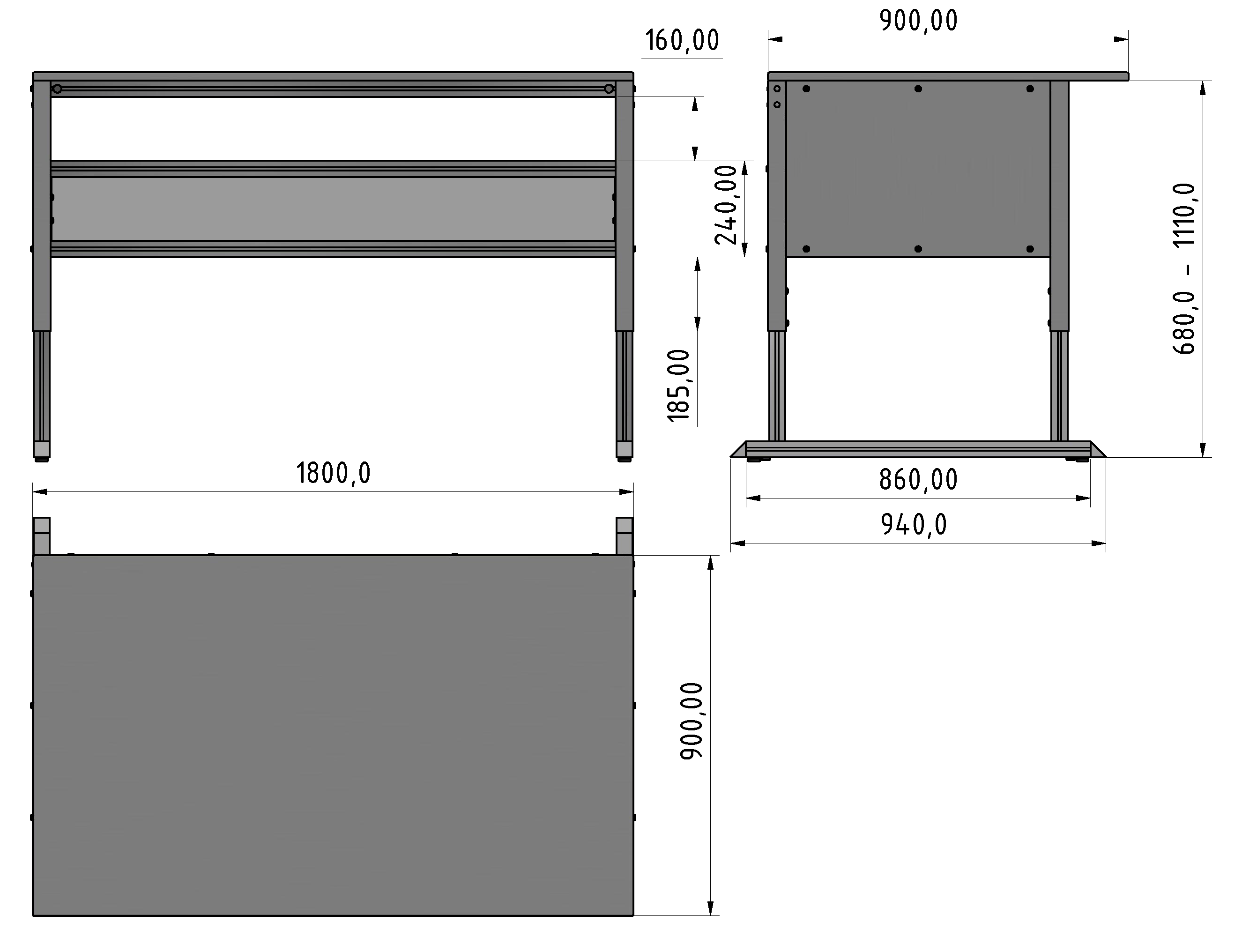 Basic Line Arbeitstisch