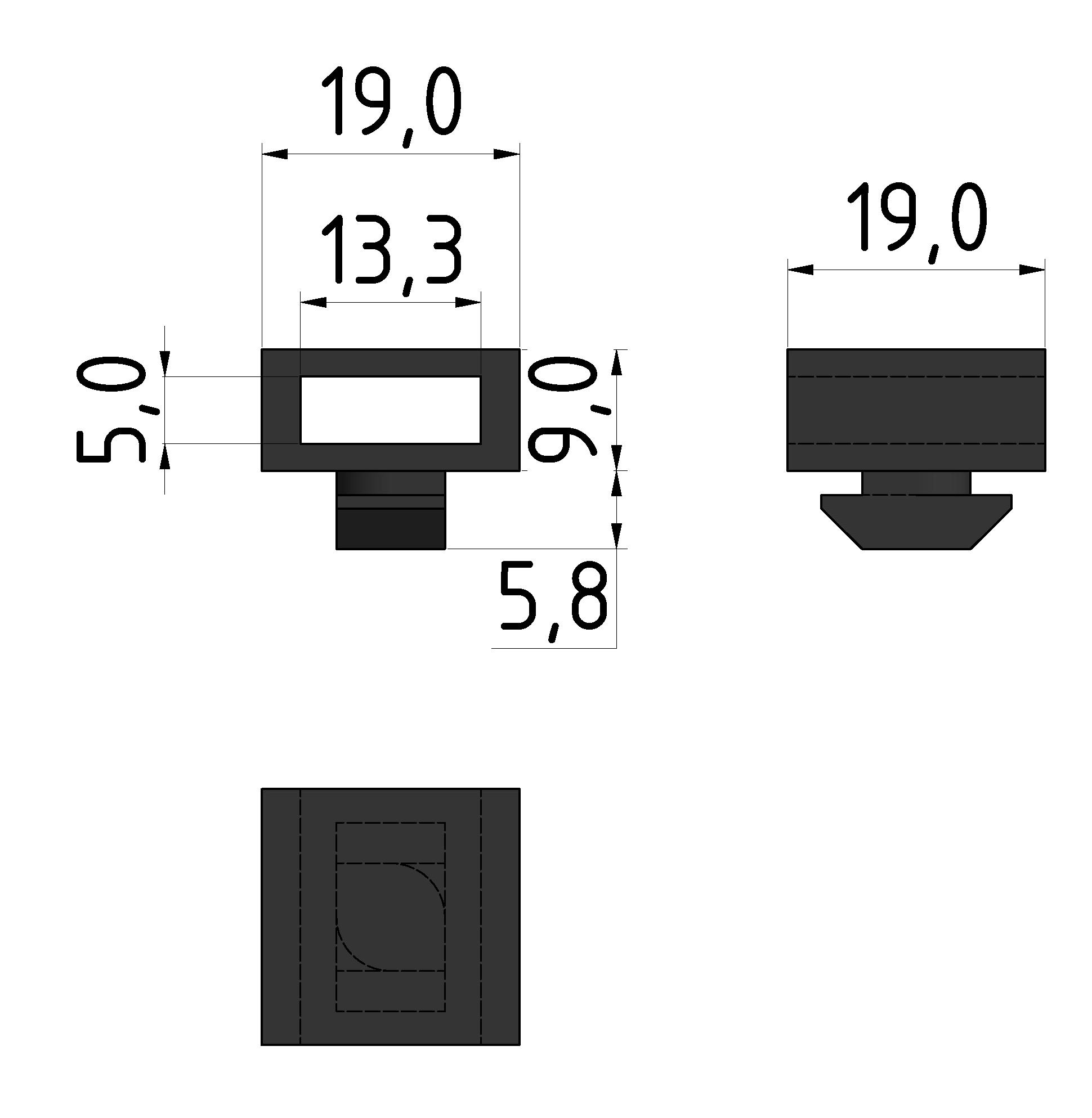 Cable Binding-Block 830, black