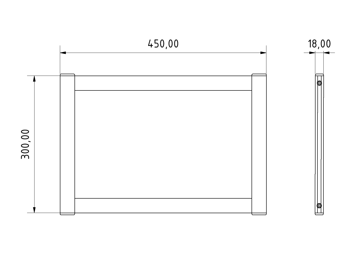 White Board 450x300 magnetisch