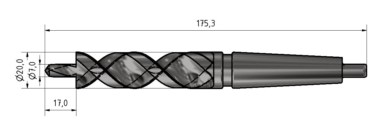 Stufenbohrer Universalverbinder 8 MK2