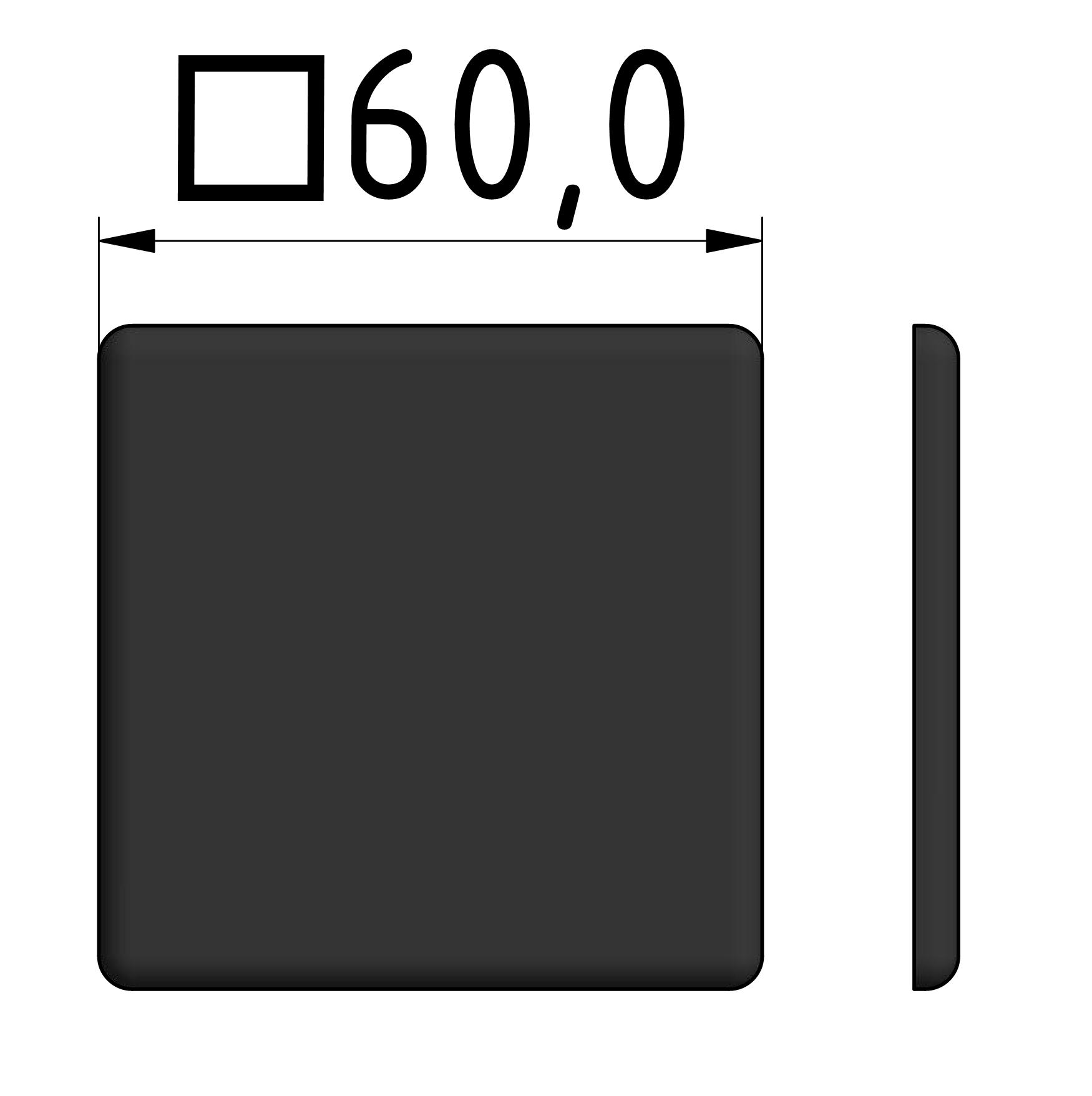 Cap 60x60,-10