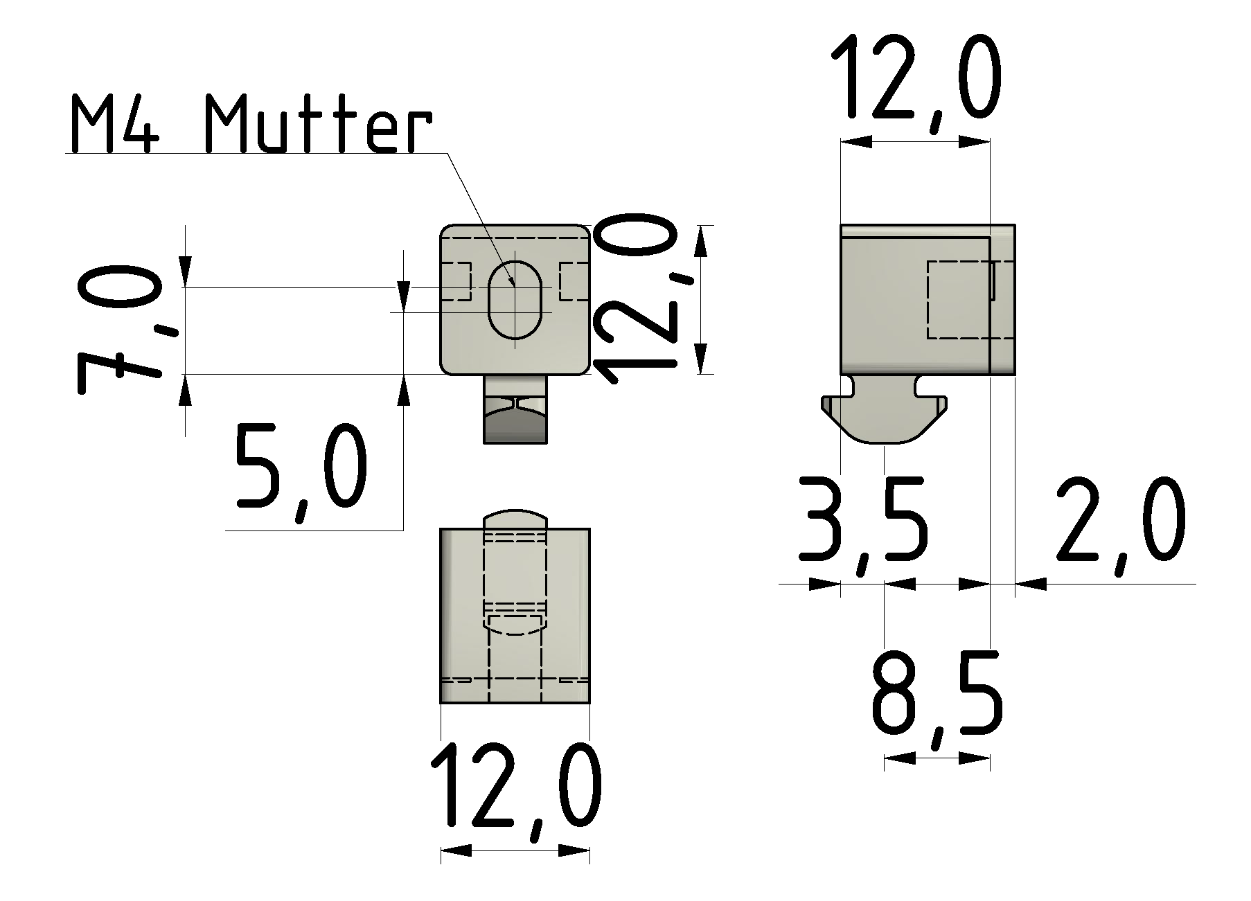 Multiblock 5 PA, glasklar