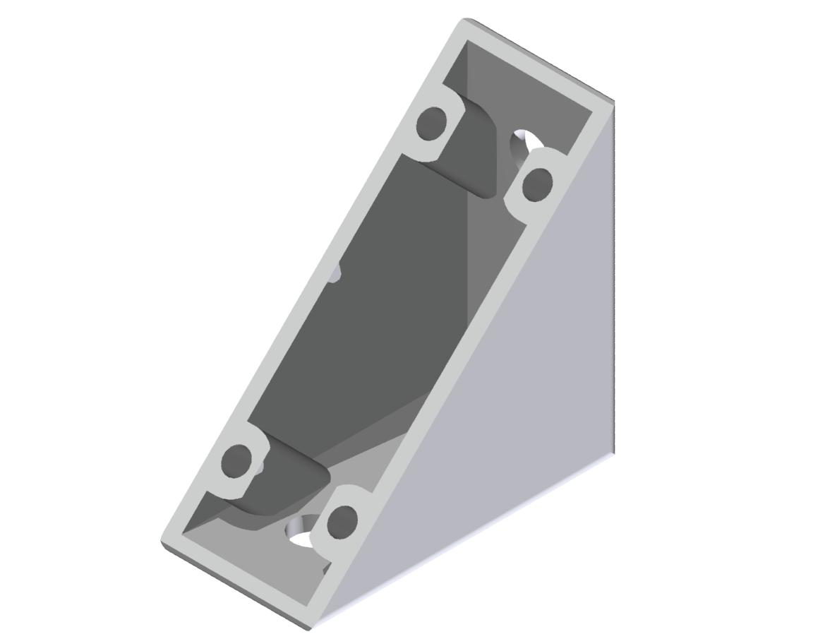 Winkel 5 40x40 Zn, weißaluminium