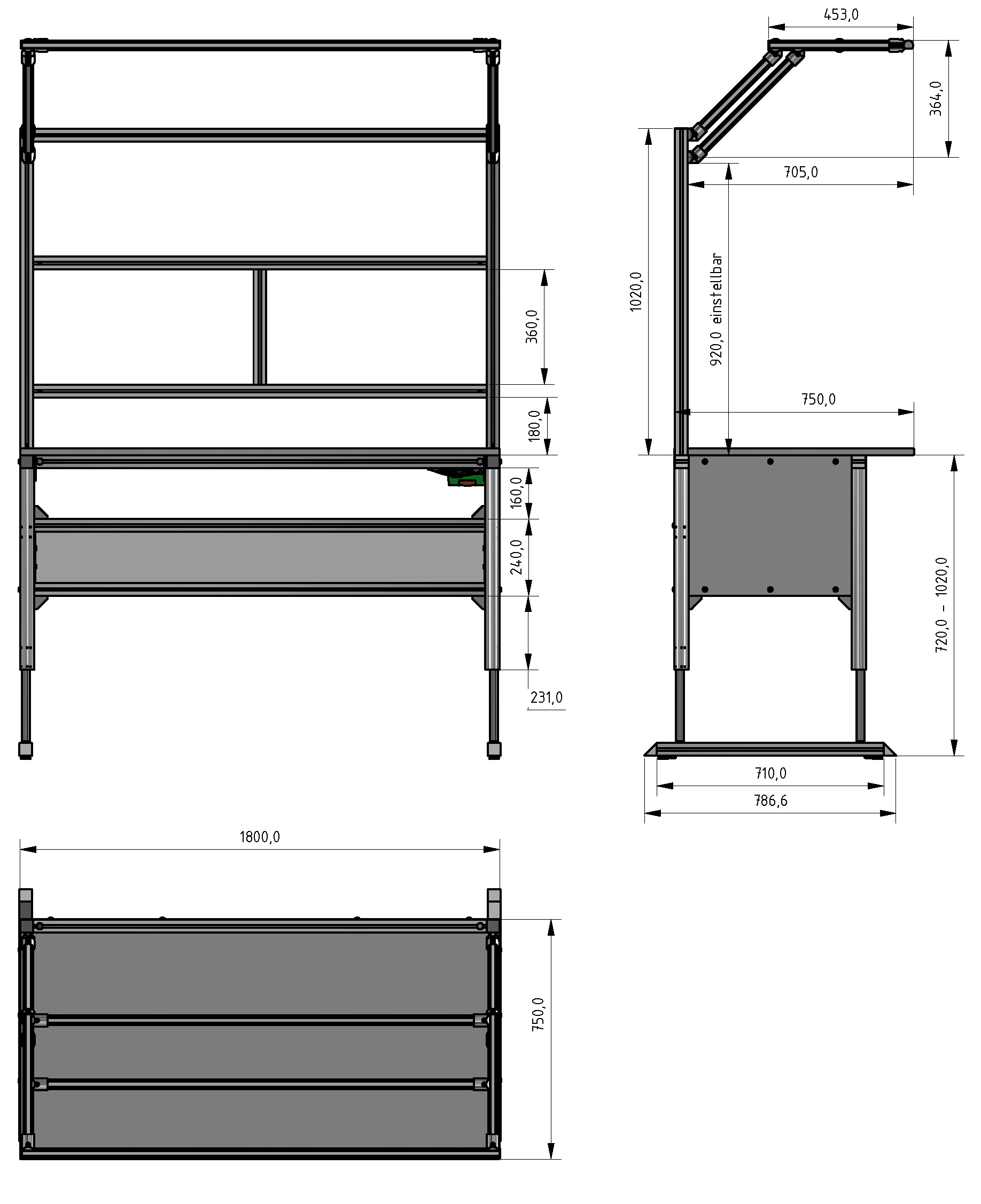 Basic Line ergo plus worktable