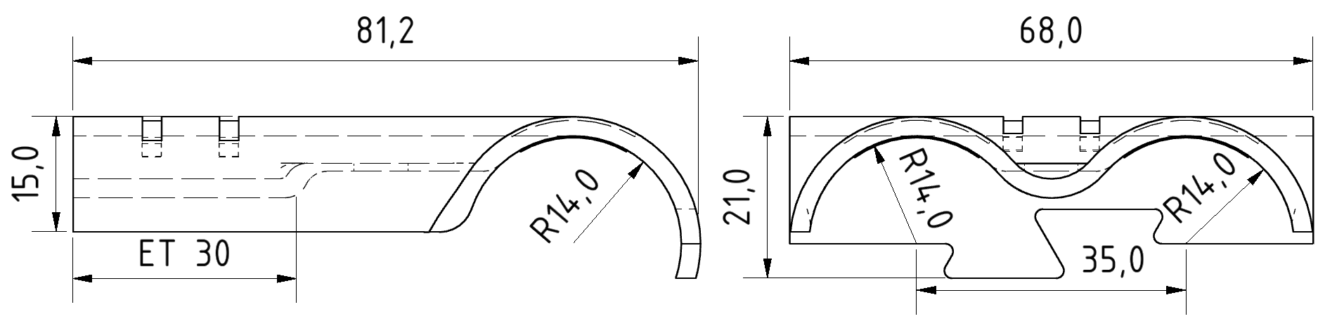 Parallelverbinder mit Doppelanschluss