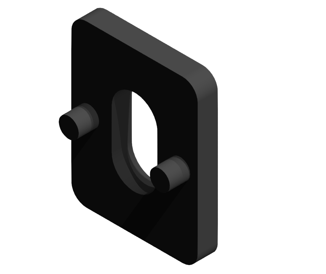 Clamp-Block Spacer 6 2mm, black