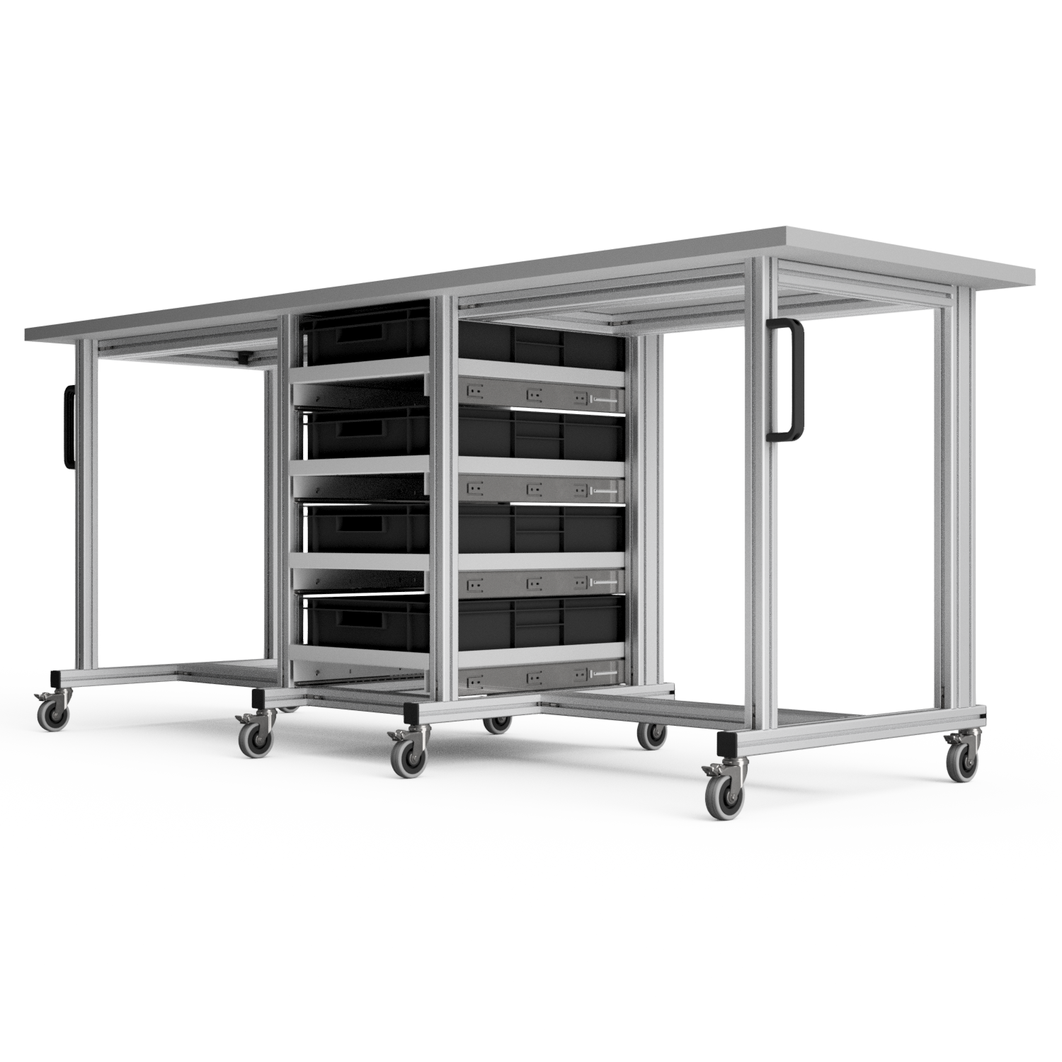 ESD Systemtisch Pro 2200x720 mm für Eurobehälter