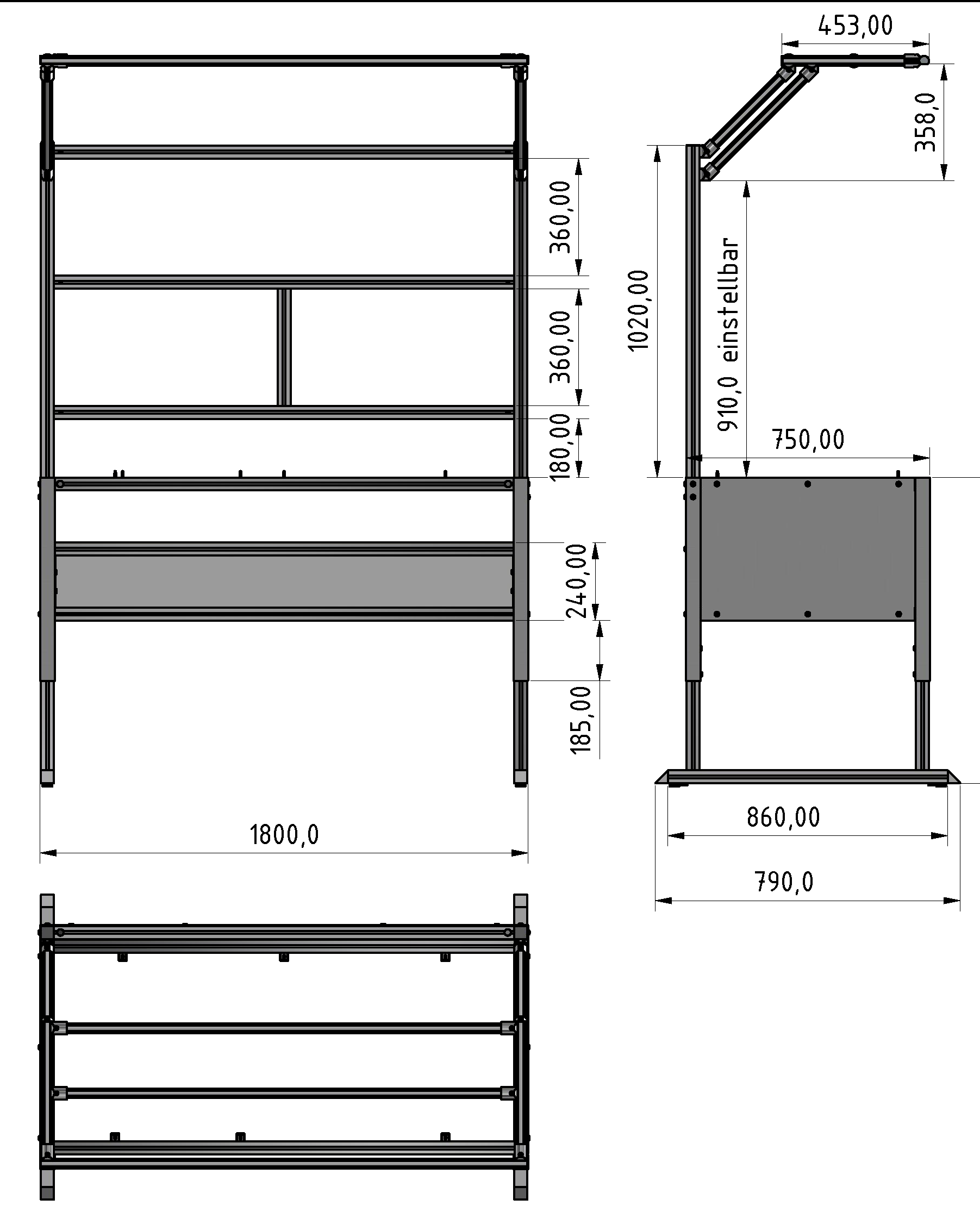 Basic Line plus table frame