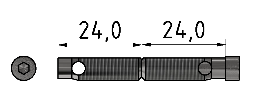 Automatic Butt-Fastening Set 5, bright zinc-plated