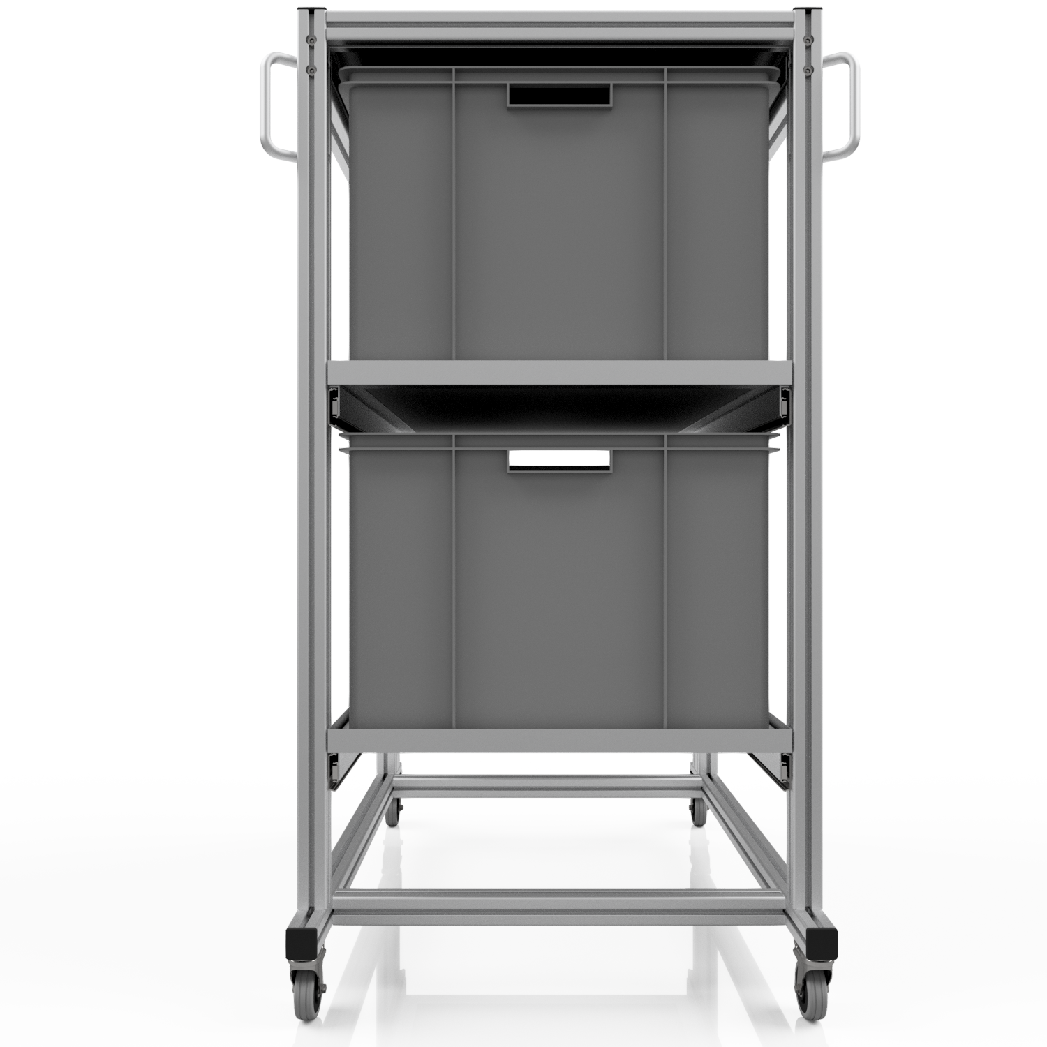 ESD system trolley for Euro containers 80x60 H 134 cm