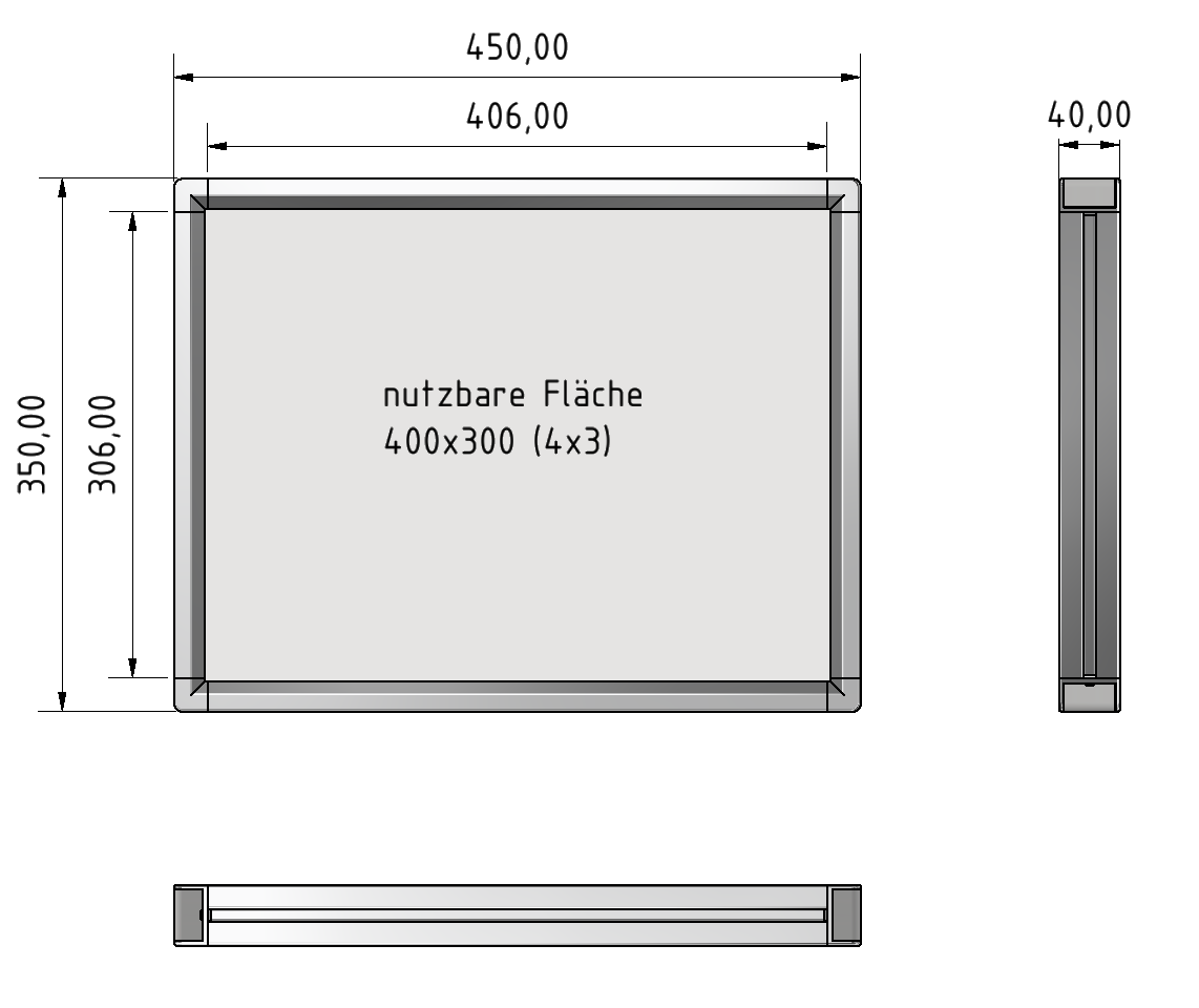 Tablett 4x3 ESD