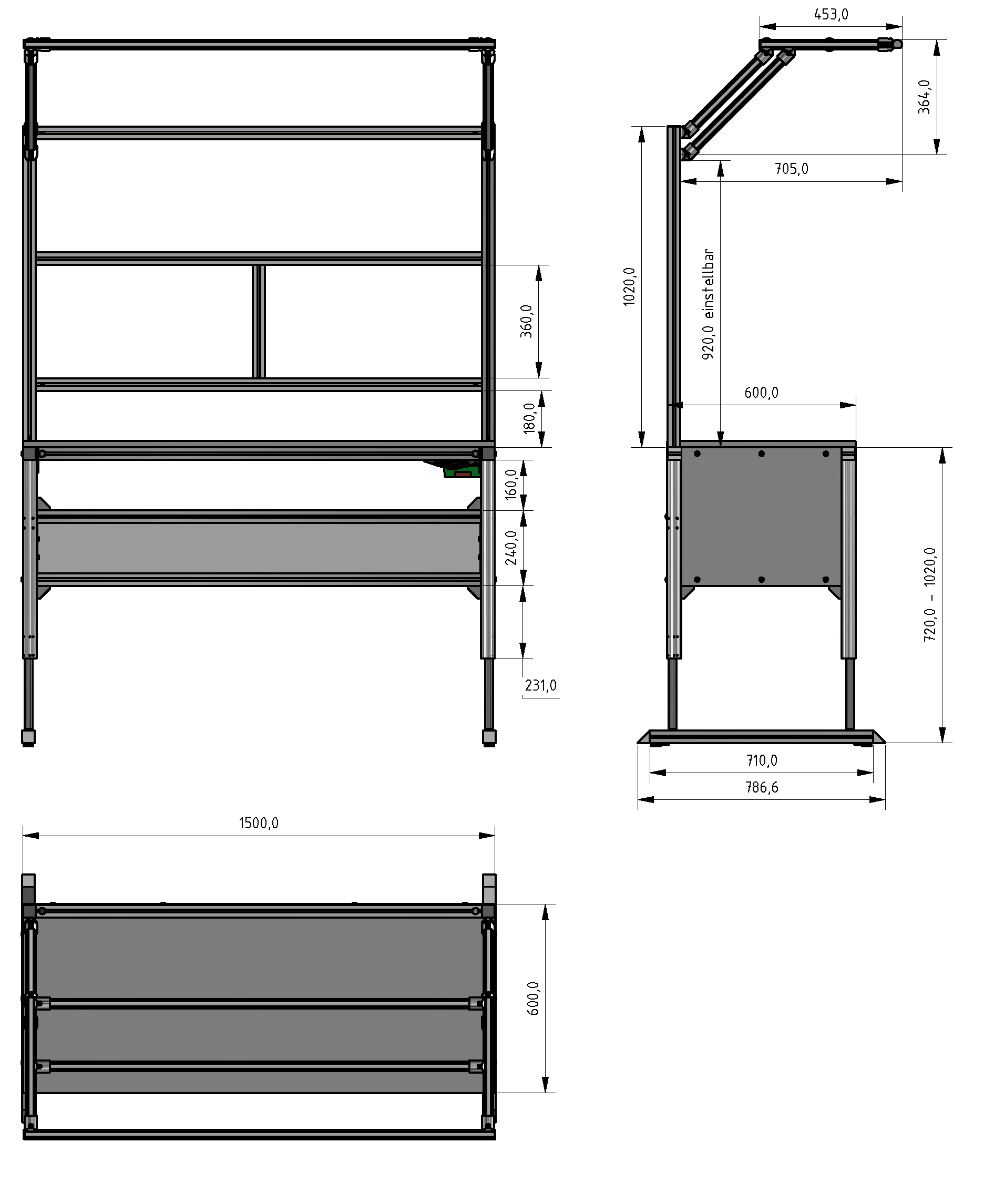 Basic Line ergo plus worktable