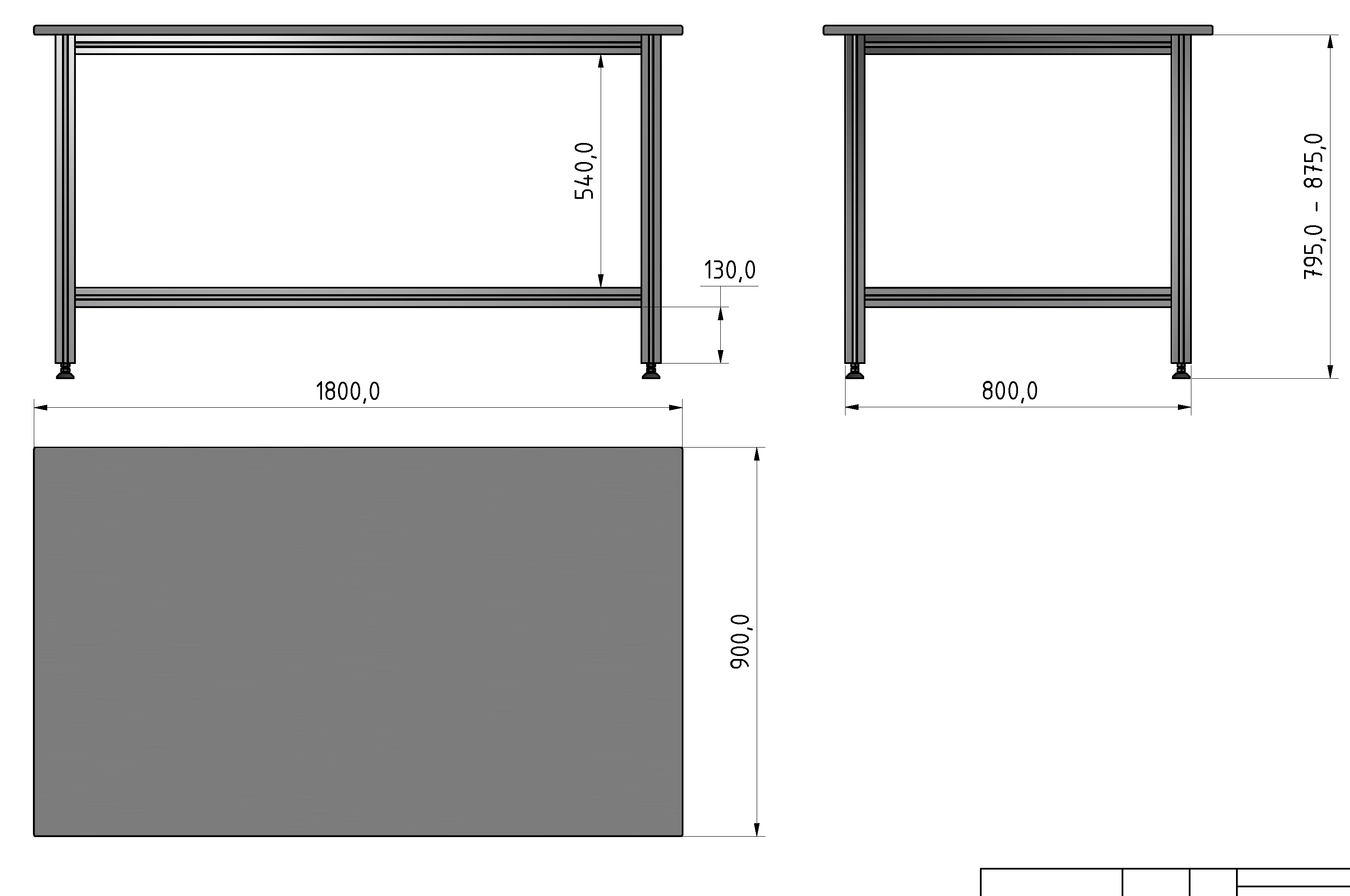 Packing Line Arbeitstisch