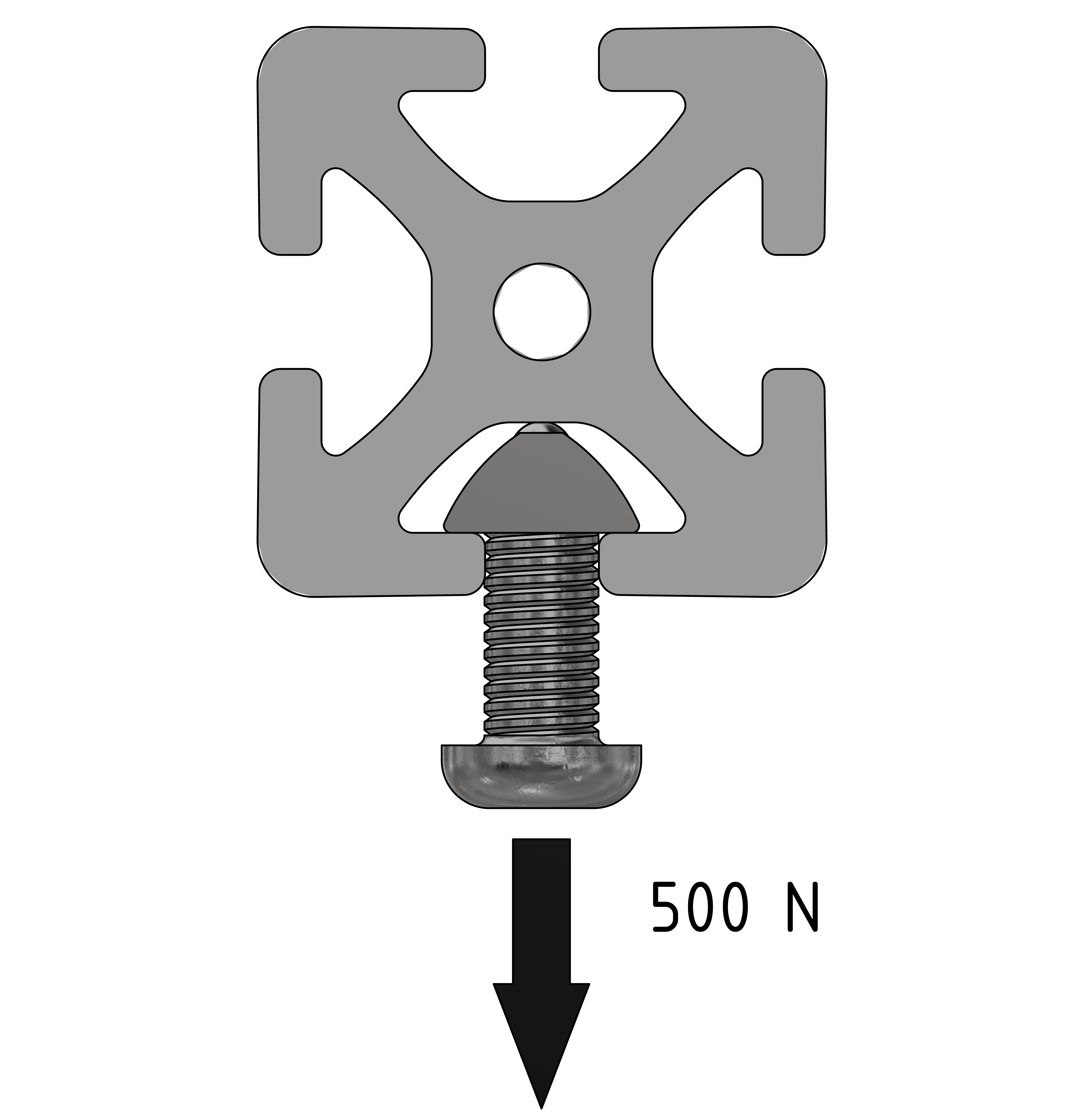 Profil 5 R20-90°, natur