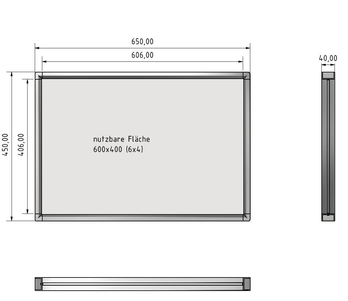 Tablett 6x4 ESD