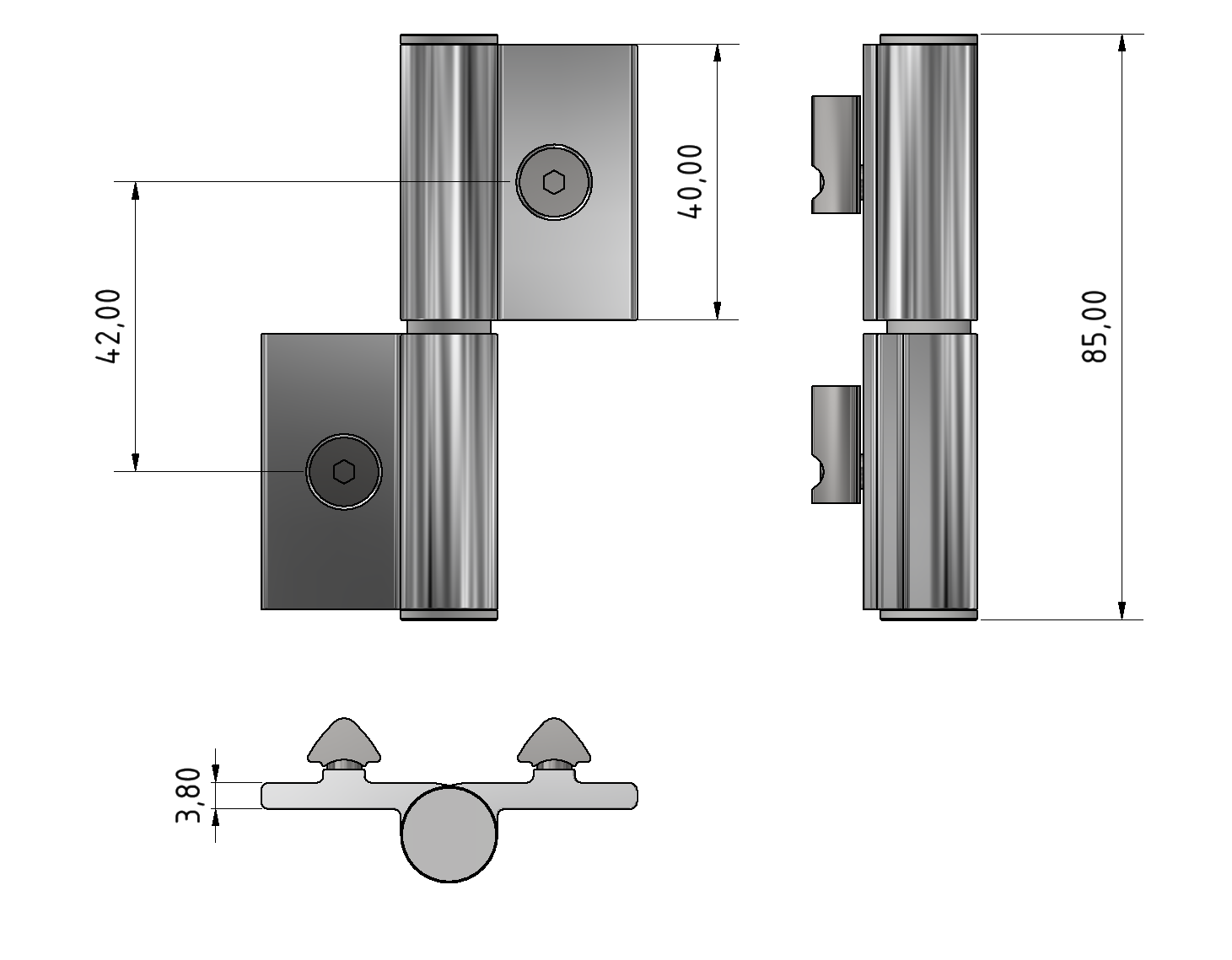 Hinge 6 Al PP4 light