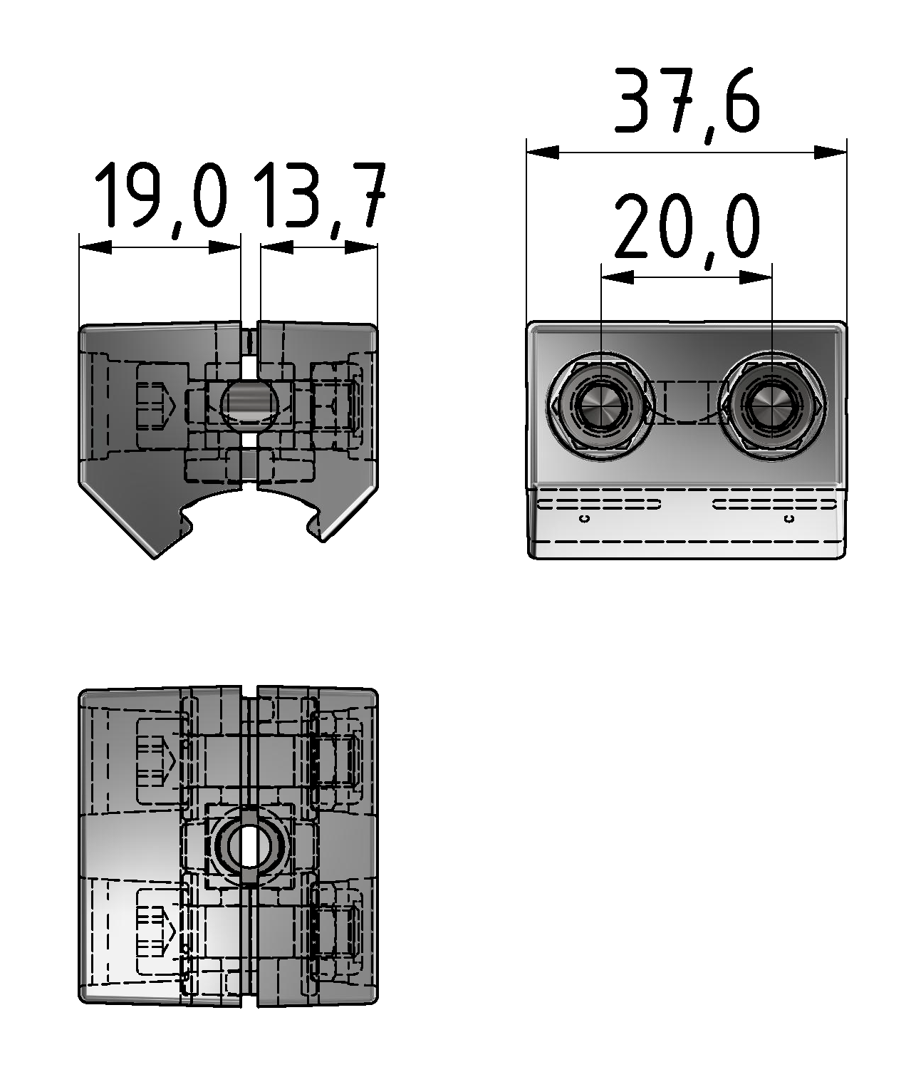 Multiblock Satz D30 natur