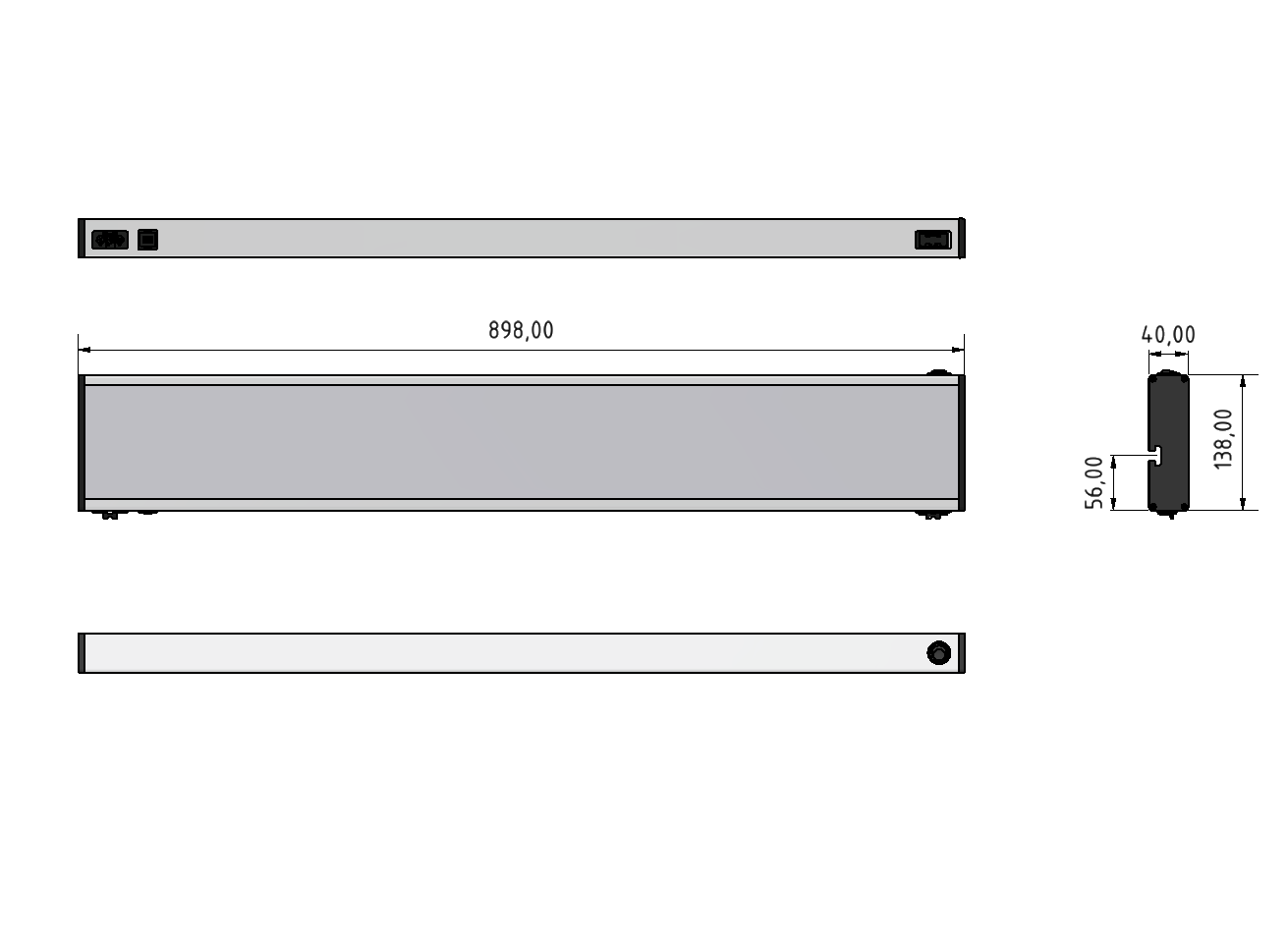 Systemleuchte X LED 49W_898mm