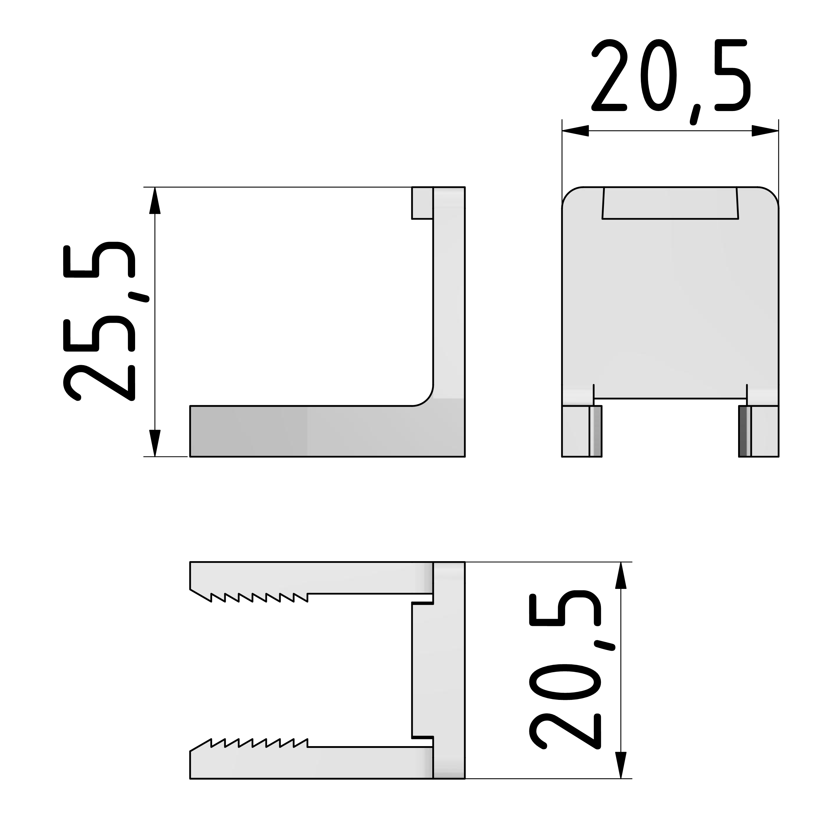 Bridge Vario Block, transparent-10